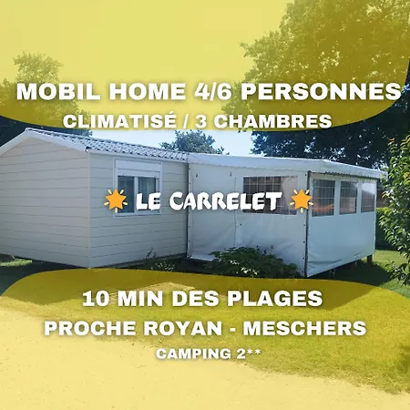 Le Carrelet Mobil Home Climatise Insolite & Cosy 4 A 6 Personnes Sémussac Extérieur photo