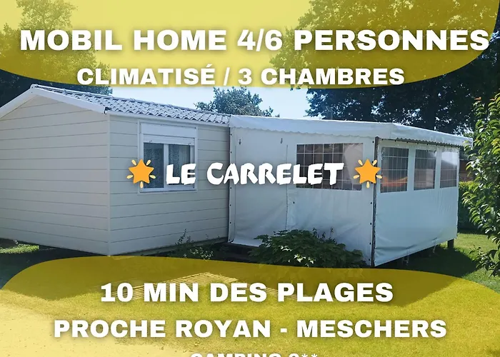 Le Carrelet Mobil Home Climatise Insolite & Cosy 4 A 6 Personnes